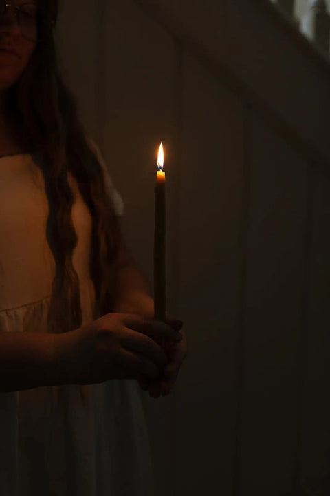 The Thin Beeswax Taper Candles Millstream Home  Candle