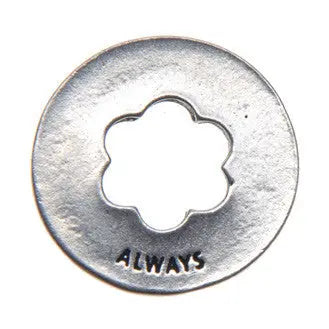 Thinking of You Blessing Ring Charm – Handcrafted Recycled Pewter Token | Pocket, Key Chain, Necklace | Made in USA Whitney Howard Designs  Blessing Ring