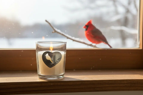 Thinking of You Memorial Soy Candle – Unscented Tribute Votive | Made in USA Whitney Howard Designs  Candles