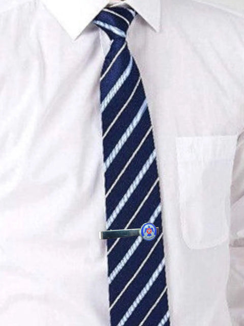 Thunderbird Emblem Tie Bar – Silver-Tone Military Accessory for Air Force Personnel | Made in USA Michelle Marie Boutique 