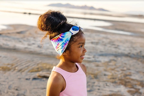 Tie Dye Swim Goggles With Tangle-Free Strap – One Size Fits Kids to Adults | Assembled in USA Splash Place  Swim Goggles