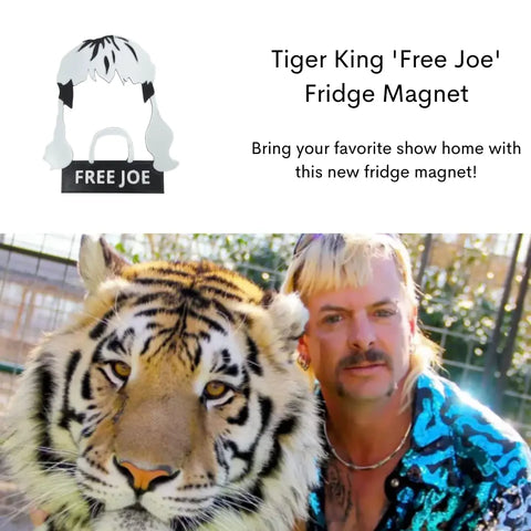 Tiger King Free Joe Exotic Fridge Magnet 4x5 Inch – Made in USA Chatelet Manufacturing 