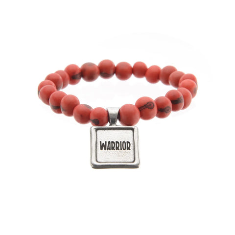 Tiger Red Acai Seed Beaded Bracelet – Handcrafted Inspirational Wax Seal Charm | Made in USA Whitney Howard Designs  Wax Seals Acai Seeds of Life