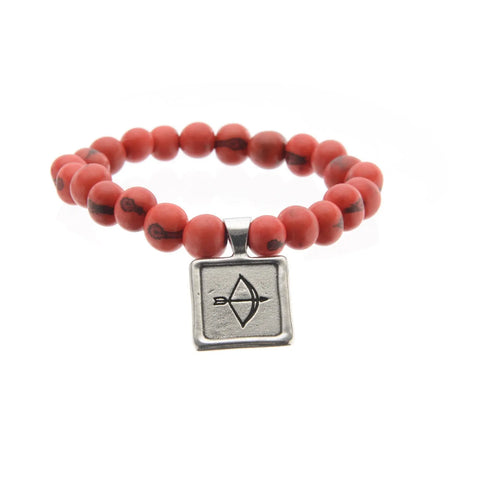 Tiger Red Acai Seed Beaded Bracelet – Handcrafted Inspirational Wax Seal Charm | Made in USA Whitney Howard Designs  Wax Seals Acai Seeds of Life