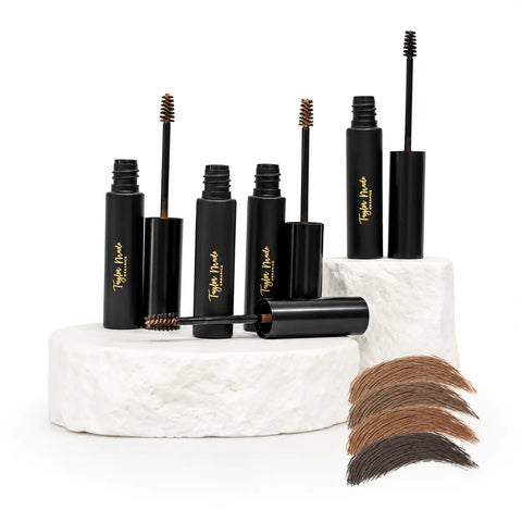Tinted Brow Defining Gel 0.15oz – Lightweight Conditioning Eyebrow Enhancer | Made in USA Taylor Made Organics  brow gel