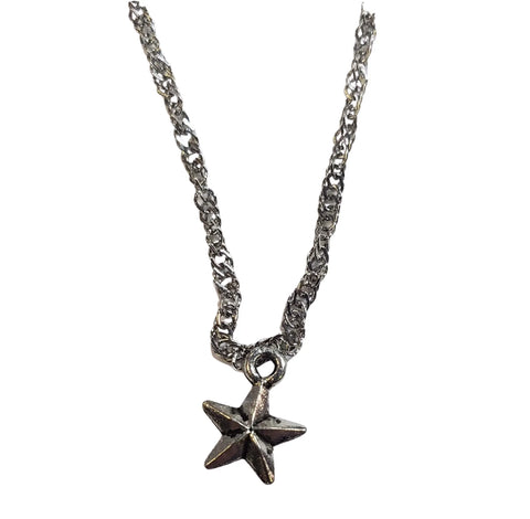 Tiny Pewter Star Charm Necklace – Waterproof Tarnish-Resistant Jewelry | Made in USA Michelle Marie Boutique  Necklace