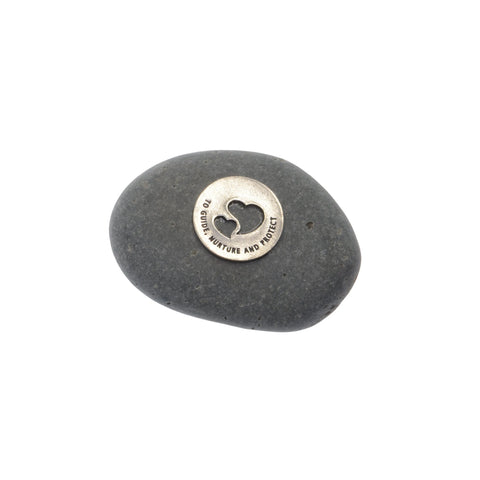 To Guide Nurture Protect Meditation Stone – Handcrafted River Rock Keepsake | Whitney Howard Designs Made in USA Whitney Howard Designs  Meditation Stones