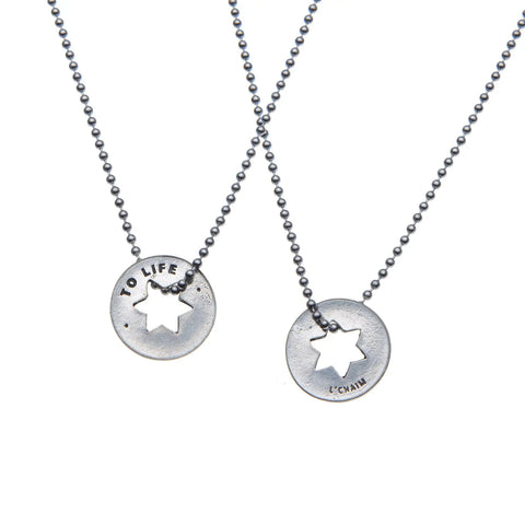 To Life Blessing Ring Charm – Handcrafted Pewter Jewish Star Token | Inspirational Gift Made in USA Whitney Howard Designs  Blessing Ring