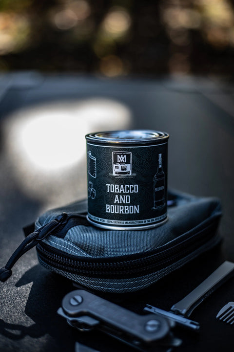 Tobacco And Bourbon Soy Candle 8 Oz – Handcrafted Blend | Made In USA All American Maker 