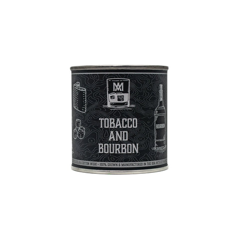 Tobacco And Bourbon Soy Candle 8 Oz – Handcrafted Blend | Made In USA All American Maker 