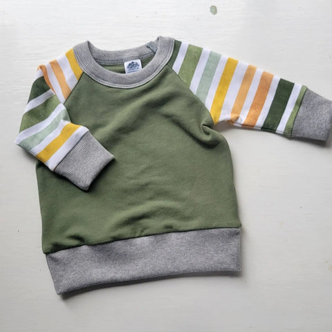 Toddler Colorblock French Terry Pullover Sweatshirt – Soft Cotton Blend | Made in USA Cozy Layering Shirt Adventure Clothes Company  Kids Hoodie