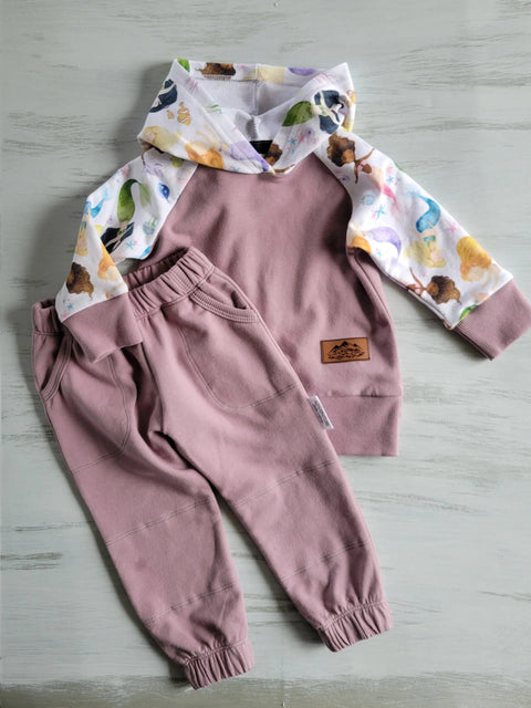 Toddler Mermaid Print Hoodie – Organic Cotton Mid-Weight French Terry | Made in USA Adventure Clothes Company  Kids Hoodie