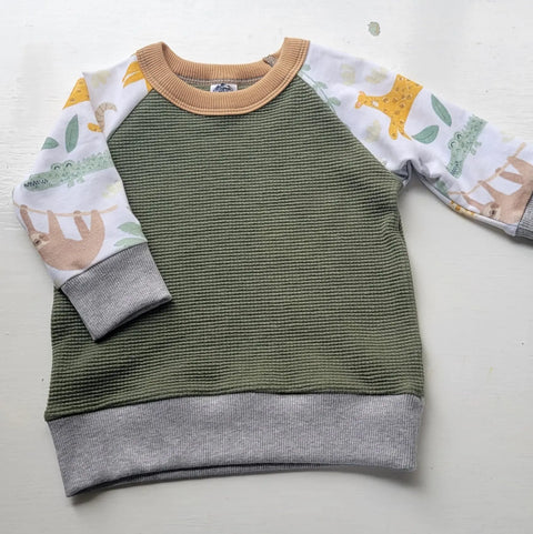 Toddler Mid-Weight French Terry Pullover – Soft Ribbed Cuffs – American Milled Fabric | Made in USA Adventure Clothes Company  Kids Hoodie