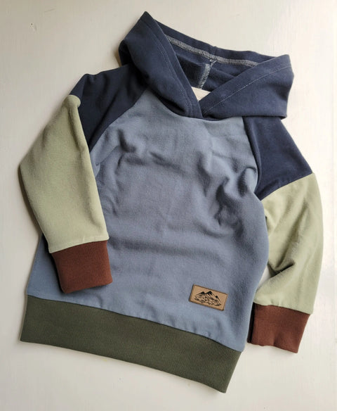 Toddler Multi-Color Mid-Weight French Terry Hoodie – Durable American Fabric | Made in USA Adventure Clothes Company  Kids Hoodie