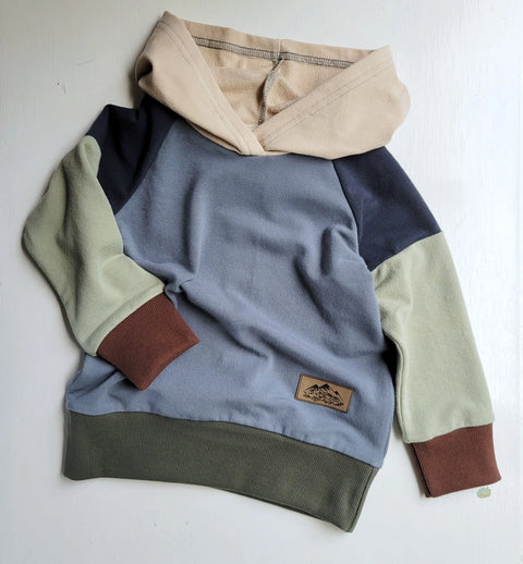 Toddler Multi-Color Mid-Weight French Terry Hoodie – Durable American Fabric | Made in USA Adventure Clothes Company  Kids Hoodie