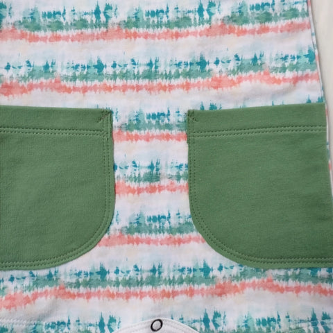 Toddler Tie Dye Romper 95% Cotton French Terry Soft Stretch Tank Outfit – Made in USA Adventure Clothes Company 