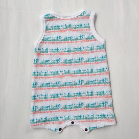 Toddler Tie Dye Romper 95% Cotton French Terry Soft Stretch Tank Outfit – Made in USA Adventure Clothes Company 