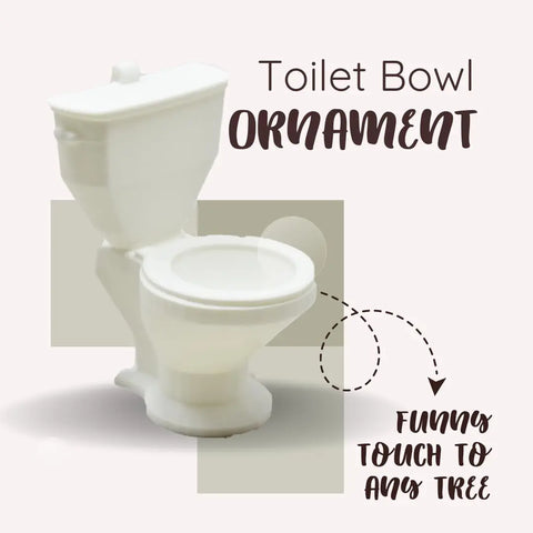 Toilet Bowl Christmas Ornament – Humorous Holiday Decor | Made in USA Chatelet Manufacturing 