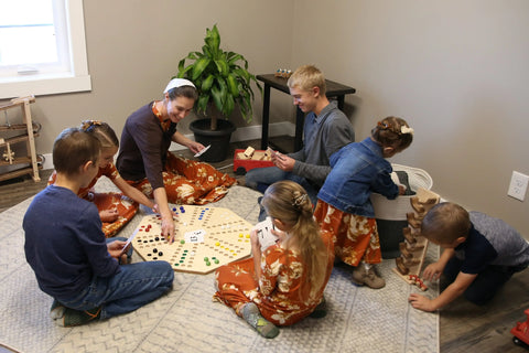 Travel Marble Chase Game Set 23.75 Inch – Double-Sided Family Board Game with Cards | Made in USA by Amish Family Amish Toy Box  Board Game