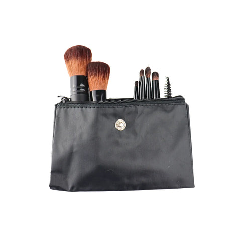 Travel-Ready Mini Makeup Brush Set – 7 Vegan Brushes for Flawless Application | Made in USA Taylor Made Organics  makeup tools
