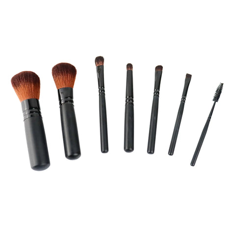 Travel-Ready Mini Makeup Brush Set – 7 Vegan Brushes for Flawless Application | Made in USA Taylor Made Organics  makeup tools