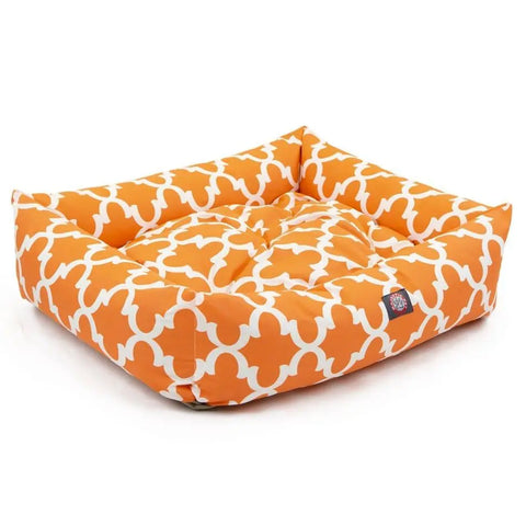 Trellis Pattern Luxurious Dog Bed – Plush Comfort – Made in USA Majestic Pet