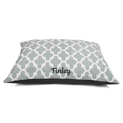 Trellis Pattern Personalized Dog Bed – Plush Super Value Cushion | Made in USA Majestic Pet