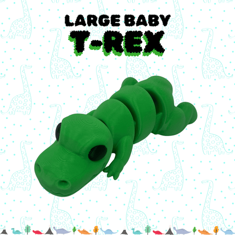 X-Large Articulated Dinosaur Fidget Toy – Giant Baby Brontosaurus | Made in USA Chatelet Manufacturing 