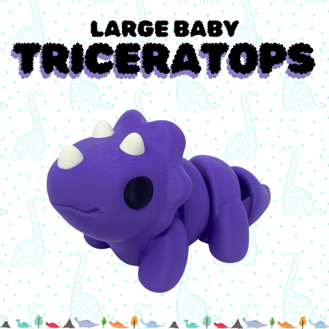 X-Large Articulated Dinosaur Fidget Toy – Giant Baby Brontosaurus | Made in USA Chatelet Manufacturing 