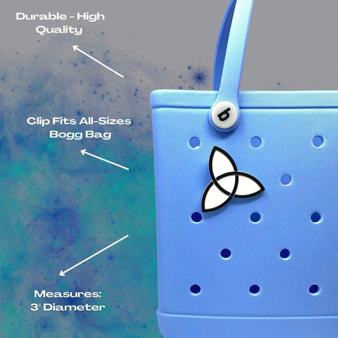 Triquetra Tote Bag Charm – Compatible With Bogg Bags | Made in USA Chatelet Manufacturing 