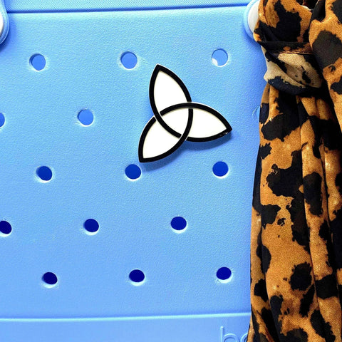 Triquetra Tote Bag Charm – Compatible With Bogg Bags | Made in USA Chatelet Manufacturing 