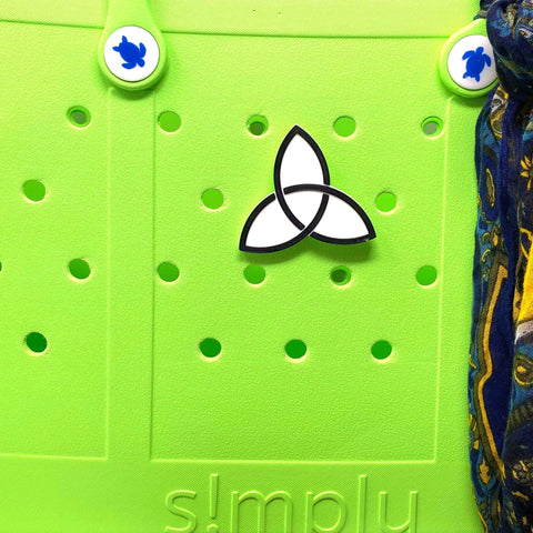 Triquetra Tote Bag Charm – Compatible With Bogg Bags | Made in USA Chatelet Manufacturing 