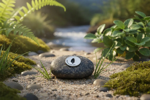 Trust and Believe Meditation Stone – Handcrafted Natural River Rock with Recycled Pewter | Inspirational Gift Made in USA by Whitney Howard Designs Whitney Howard Designs  Meditation Stones