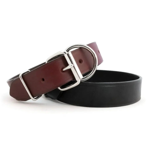 Tuff-Stuff 1-1/4 Inch Wide Full Grain Leather Dog Collar – Durable Burgundy Design | Made in USA Auburn Leathercrafters  item