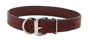 Tuff-Stuff 1-1/4 Inch Wide Full Grain Leather Dog Collar – Durable Burgundy Design | Made in USA Auburn Leathercrafters  item