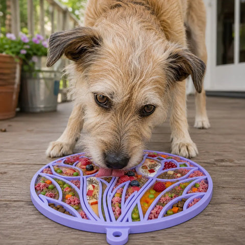 Tulip Design Dog Lick Mat 8 Inch – Non-Toxic Enrichment Mat | Made in USA SodaPup  EMAT