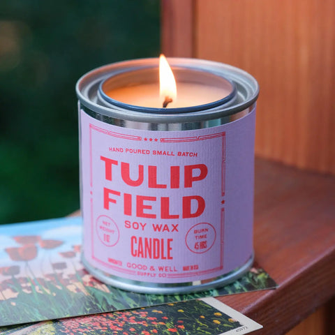 Tulip Field Happy Place Candle Good & Well Supply Co.  Candles
