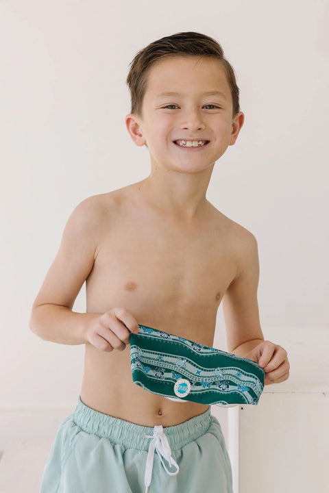 Turtle Turnpike Print Swim Goggles With Tangle-Free Strap – Adjustable Size Kids To Adults | Assembled in USA Splash Place  Swim Goggles