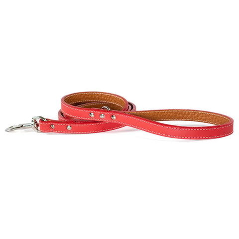 Tuscan Leather Dog Leash 5 Feet – Durable Soft Grip with O-Ring | Made in USA Quality Pet Leash Auburn Leathercrafters  item