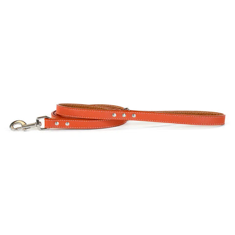 Tuscan Leather Dog Leash 5 Feet – Durable Soft Grip with O-Ring | Made in USA Quality Pet Leash Auburn Leathercrafters  item