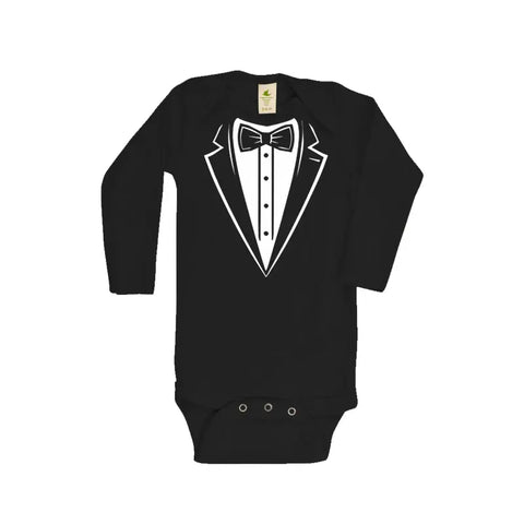 Tuxedo Long Sleeve Graphic Bodysuit Spiritex - Graphic Snappies  Graphic Snappies