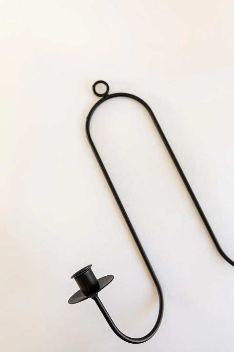 Twin Taper Candle Wall Sconce – 15 Inch Black Powder-Coated Steel | Handmade in USA Millstream Home  Homegoods