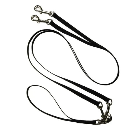 Two Dog Walker Leash – No Tangle Double Lead with Swivel Snaps | Made in USA Pet Leash Auburn Leathercrafters  item