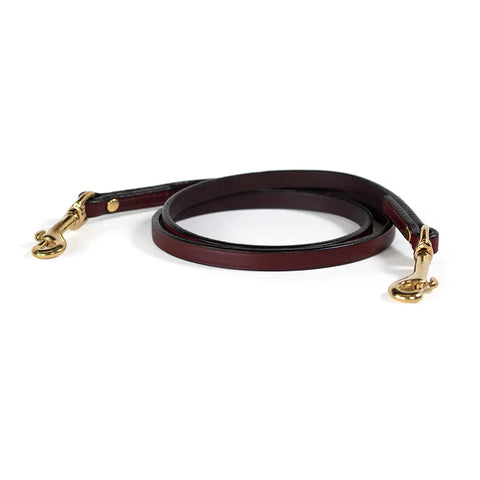 Two Dog Walker / No Tangle Leash - Leather - Extra Length Auburn Leathercrafters  item