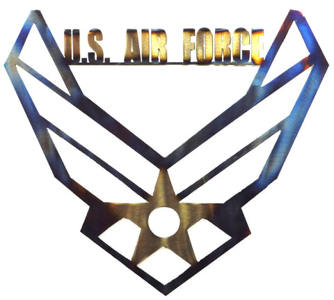 U.S. Air Force Metal Wall Art – Heat-Treated Steel | Custom Patriotic Decor Made in USA Knights Home Decor  item
