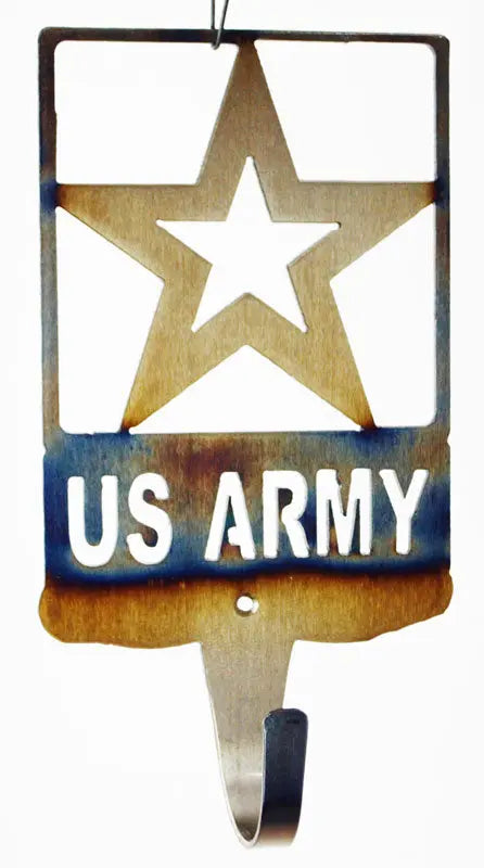 US Army Coat and Towel Hook – Durable Steel Military Wall Mount | Made in USA Knights Home Decor  item
