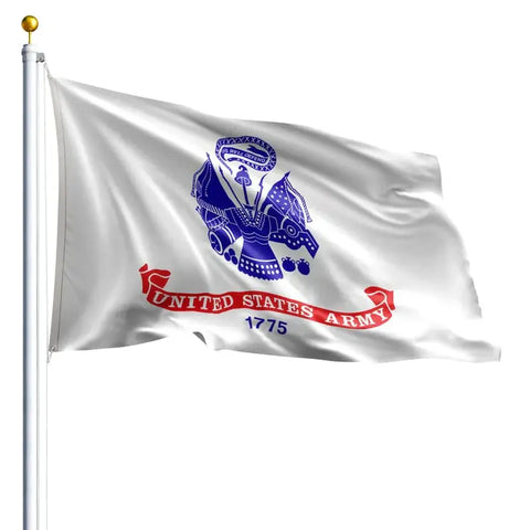 US Army Flag – Durable Outdoor Nylon with UV-Resistant SolarGuard Dyes | Made in USA Freedom Flag and Pole 