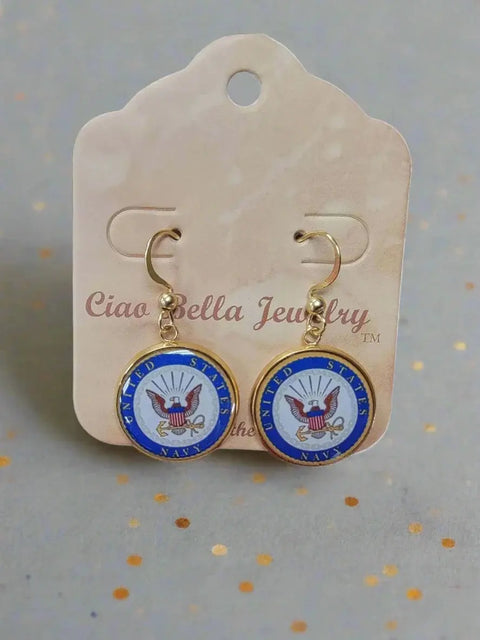 US  Navy Seal Earrings | Made in the USA |Officially Licensed Michelle Marie Boutique  Earrings