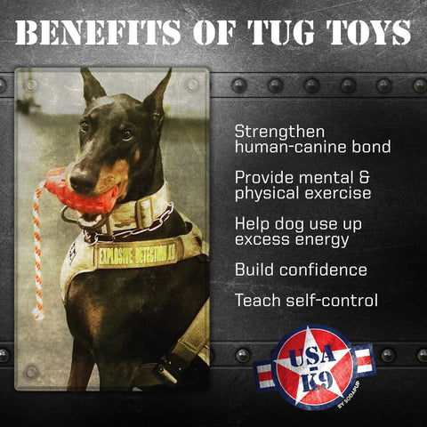 USA-K9 Durable Rubber Grenade Dog Chew Toy – Tug and Treat Dispenser | Made in USA SodaPup  Rubber Dog Toys