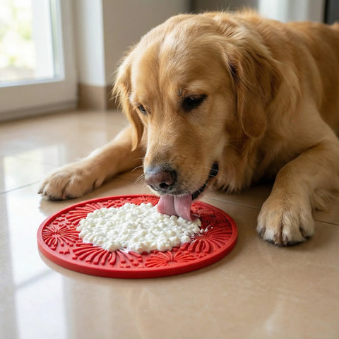 USA-K9 Fireworks Design EMat - Enrichment Lick Mat for Dogs and Cats - With Suction Cups | USA Made SodaPup  EMAT